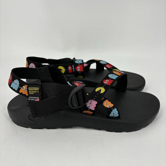 Chaco Classic Z1 Pac-Man Sandals Scaredy Ghost Black Men\'s Size 12 main image 9